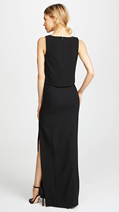 Black Halo Kacie 2 Piece Maxi Dress In Black