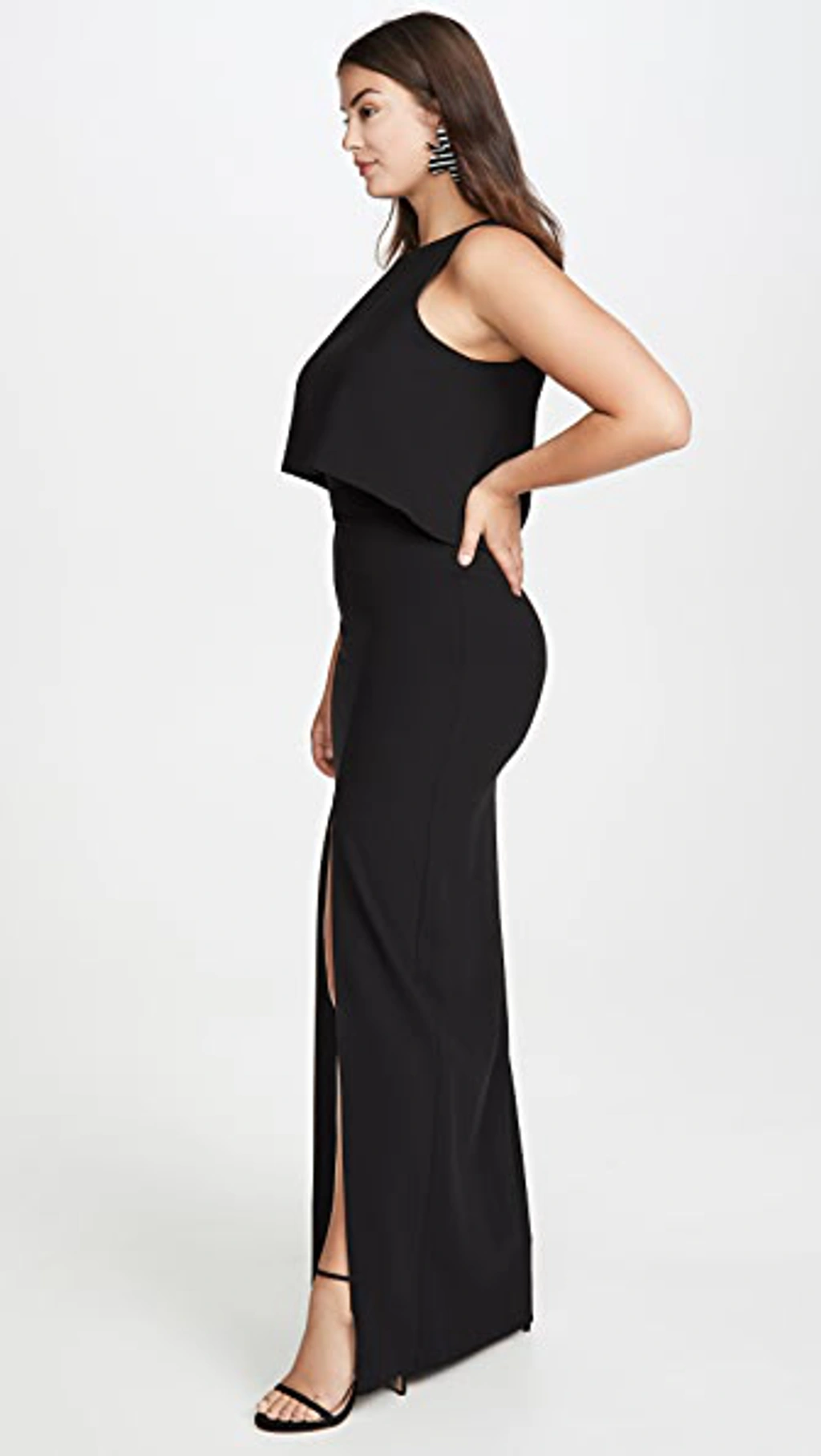 black halo kacie 2 piece maxi dress Black Halo Hour Maxi Dress main image 1