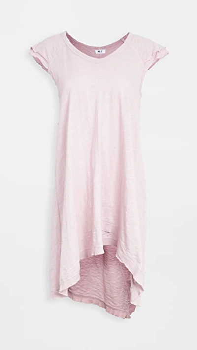 Shop Wilt Flutter Sleeve Dress In Rose