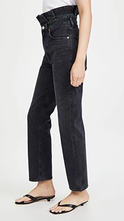 Shop Agolde Lettuce Waistband Reworked Jeans In Shambles