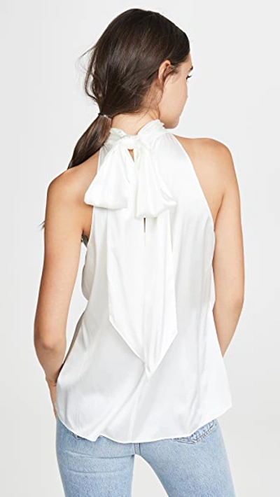 Ramy Brook Lori High Neck Tank Top In Ivory