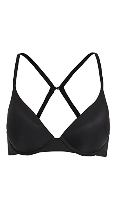 Shop Natori Minimal Convertible Push-up Bra Black