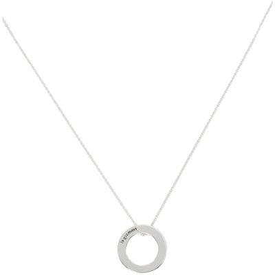 Shop Le Gramme Silver Round Pendant 'le 2.5 Grammes' Necklace