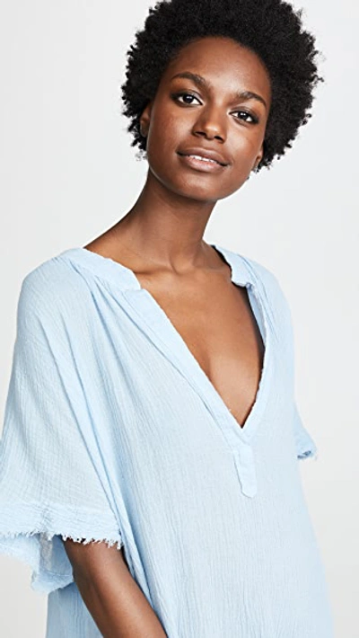 9seed Tunisia Short Sleeve Caftan In Chambray