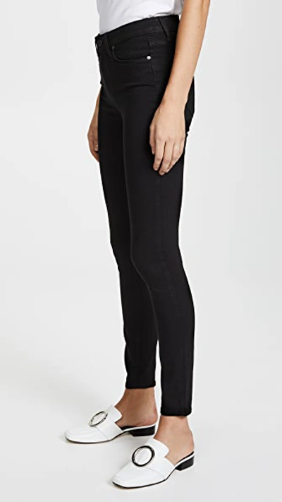 Paige Margot High-rise Crop Ultra Skinny Jeans In Black Shadow