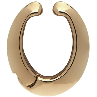 Shop Lemaire Gold Hoop Ear Cuff In 540 Light Gold