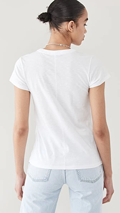 Rag & Bone The Slub Tee In Bright White