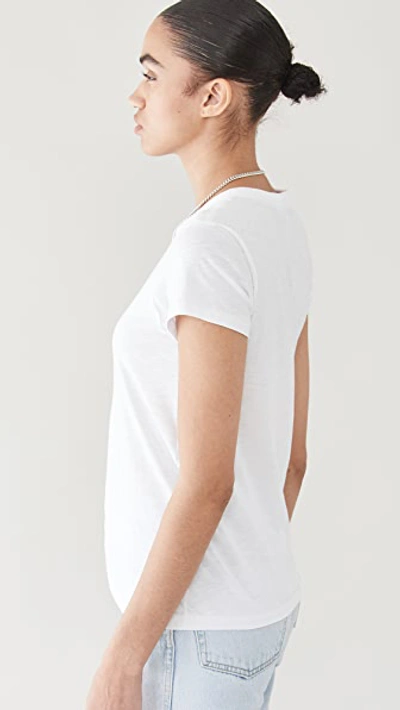 Rag & Bone The Slub Tee In Bright White