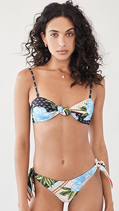 Shop Agua Bendita Lucille Voila Bikini Top In Multicolor