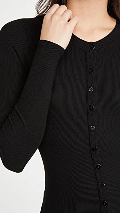 Enza Costa Silk Rib Fitted Long Sleeve Cardigan