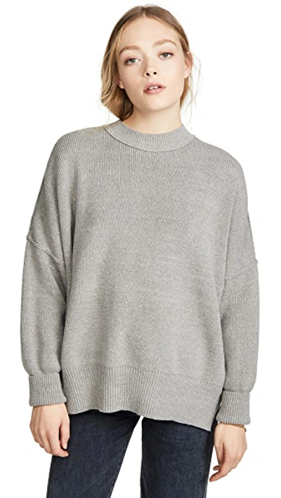 Shop Free People Easy Street Tunic Sweater In Grey