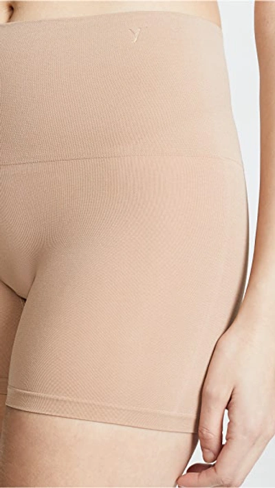 Shop Yummie Seamlessly Shaped Ultralight Nylon Shorts Almond