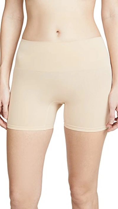 Yummie Seamlessly Shaped Ultralight Nylon Shorts In Frappe