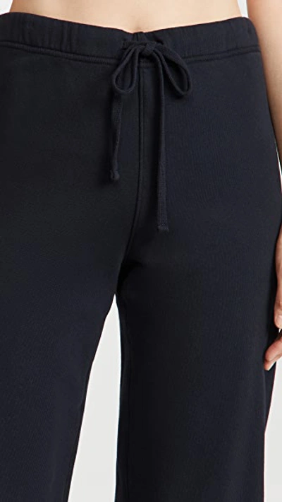 Frank & Eileen Cropped Wide Leg Sweatpants British Royal Navy In British Royal Navy