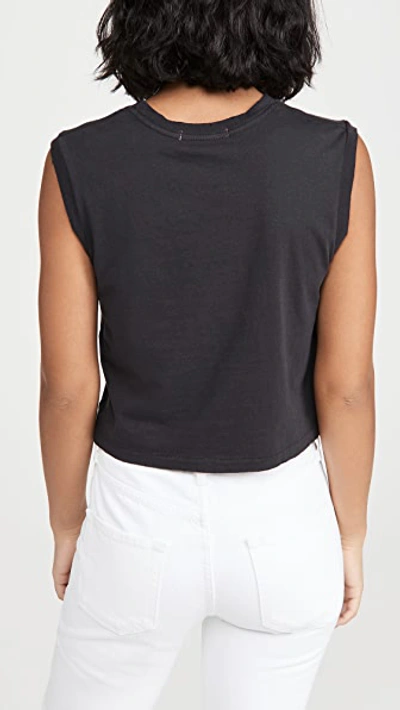 Amo Sleeveless Babe Tee In Vintage Black