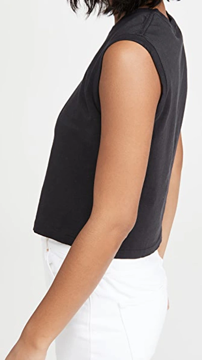 Amo Sleeveless Babe Tee In Vintage Black
