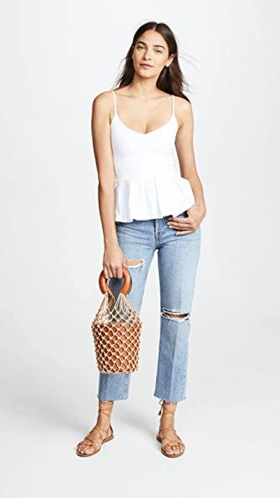 Susana Monaco Flare Hem Tank 6 In Sugar