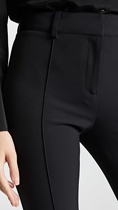 Veronica Beard Hibiscus Black Stretch-twill Trousers In Black