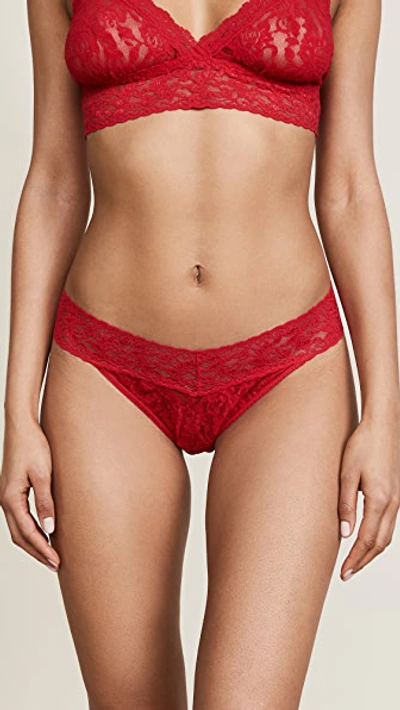 Shop Hanky Panky Signature Lace Original Rise Thong Red