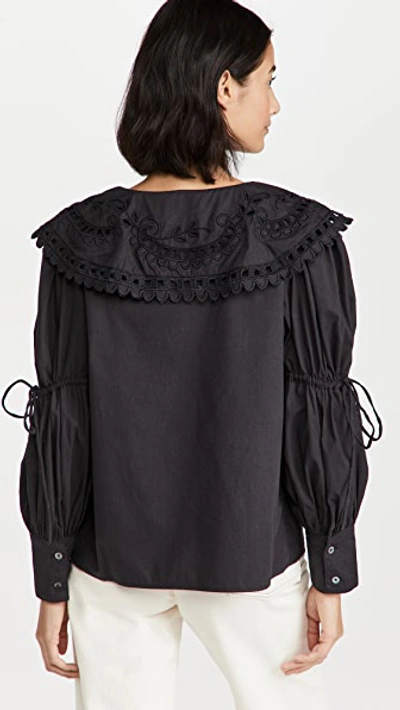 Shop Sea Santos Eyelet Collar Blouse