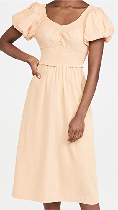 Shop A.l.c Adena Dress In Cantaloupe