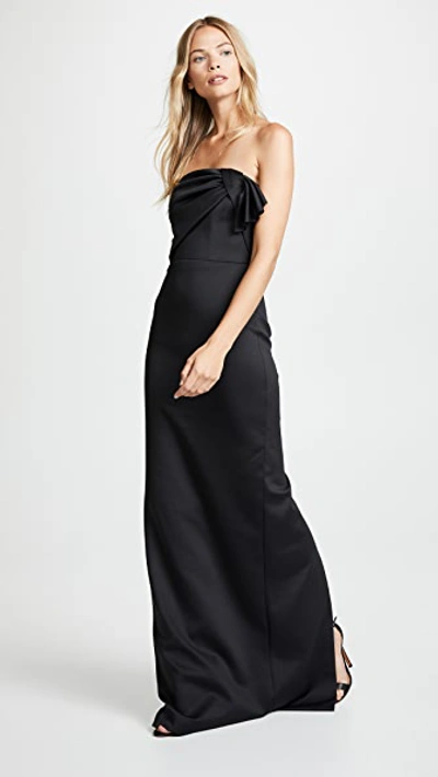 Black Halo Divina Gown In Black