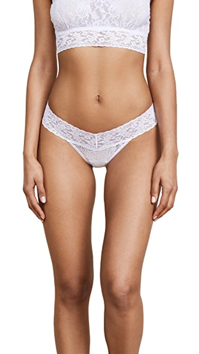 Shop Hanky Panky Petite Signature Lace Low Rise Thong In White