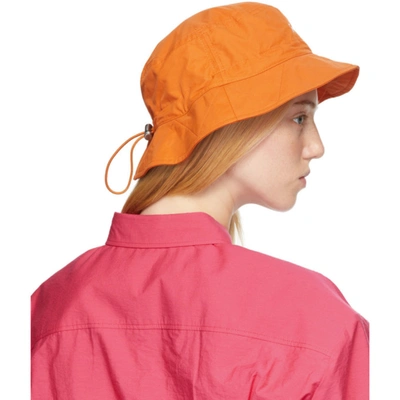 Shop Jacquemus Orange La Montagne 'le Bob Picchu' Bucket Hat In 750 Orange