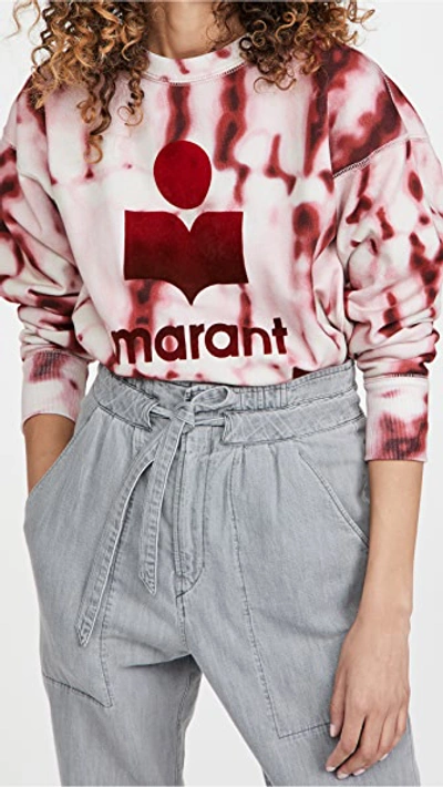 Shop Isabel Marant Étoile Mobyli Sweatshirt In Red