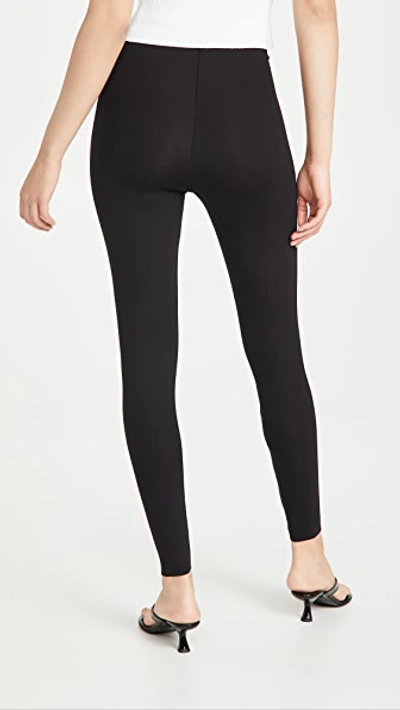 Commando Black Velvet Leggings In Black
