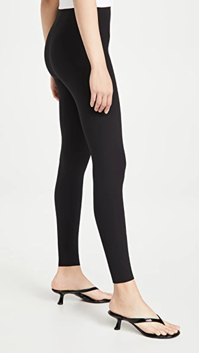 Commando Black Velvet Leggings In Black