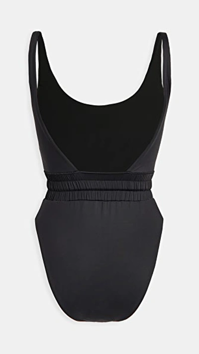 Good American Waist Framer One-piece Swimsuit In Black001