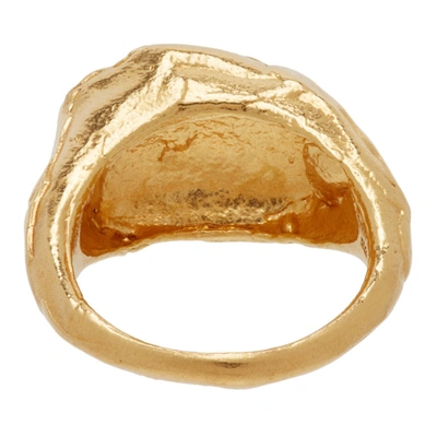 Shop Alighieri Gold 'the Aries' Signet Ring