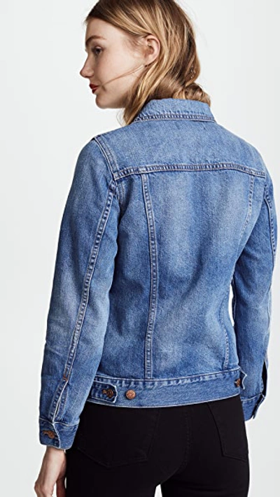 Shop Madewell The Jean Jacket In Pinter Wash Pinter Wash