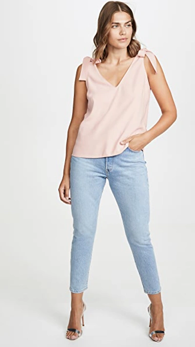 Shop Amanda Uprichard Josephina Top In Dusty Rose