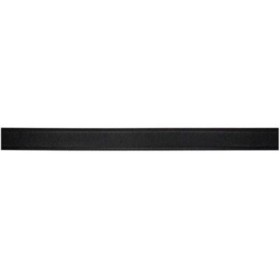 Shop Saint Laurent Black Square Monogramme Belt In 1000 Black