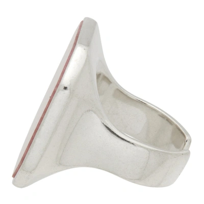 Shop Isabel Marant Silver & Pink Stone Ring In Pksi Pink/silver