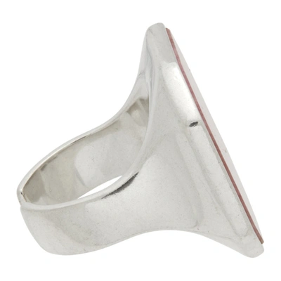 Shop Isabel Marant Silver & Pink Stone Ring In Pksi Pink/silver