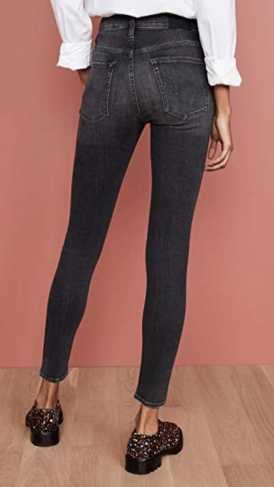 Shop Edwin Pixie Mid Rise Skinny Jeans In Black Orchid