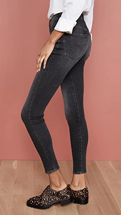 Shop Edwin Pixie Mid Rise Skinny Jeans In Black Orchid