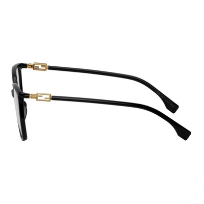 Shop Fendi Black Ff Square Glasses In 0807 Black