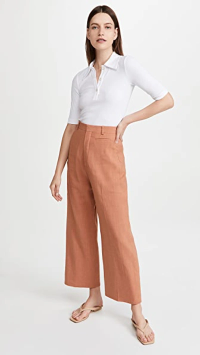 Rosetta Getty Short-sleeve Cotton Polo Shirt