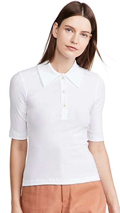 Rosetta Getty Short-sleeve Cotton Polo Shirt