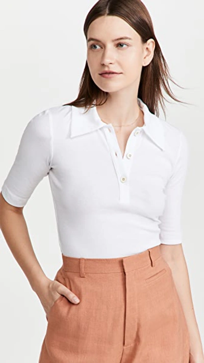 Rosetta Getty Short-sleeve Cotton Polo Shirt