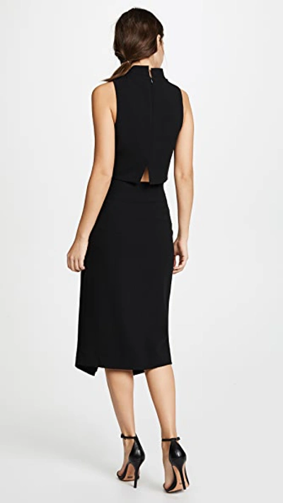 Black Halo Juma Two Piece Sleeveless Sheath Dress In Black