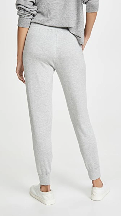 Shop Splendid Super Soft French Terry Joggers In Heather Grey