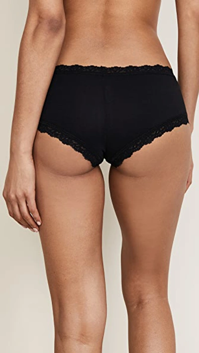 Shop Hanky Panky Cotton With A Conscience Boy Shorts Black