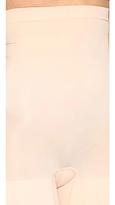Spanx Plus Size Higher Power Shorts In Soft Almond
