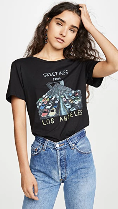 Shop Unfortunate Portrait Greeting From La Tee In Black