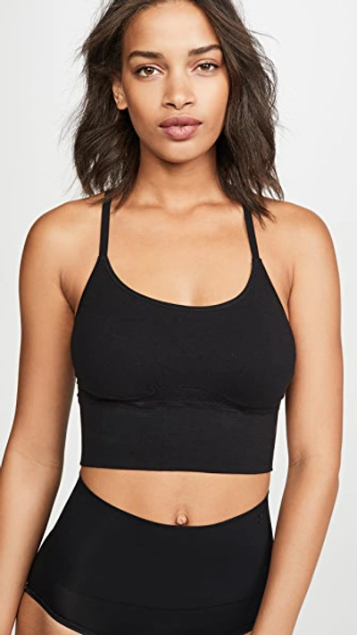 Shop Yummie Evelyn Longline Bra In Black